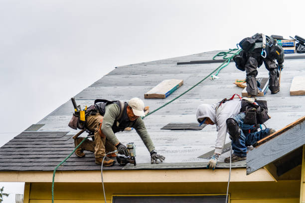 Professional Roofing technician working in Hillsboro, IN